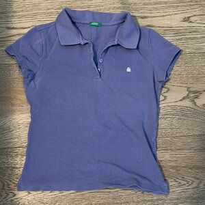 United Colors of Benetton Purple Polo Shirt